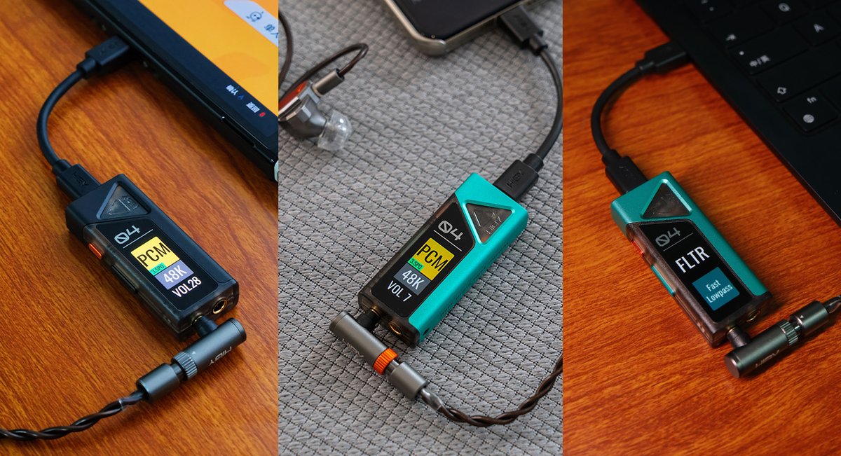 MixWave_Inc's tweet photo. 【新製品情報】
#HiByMusic より、新作ポータブルUSB DAC 2モデルの発売を2026年7月31日(金)より開始いたします。

「FC4 with Display」デュアル CS43131 DAC
「FC5 with Display」デュアル CS43198 DAC
ともに 3.5mm&amp;4.4mm出力、1.1インチカラーOLED搭載

▼さらに詳しく▼
https://t.co/f6WOm98mWA https://t.co/S93OSmMNcQ