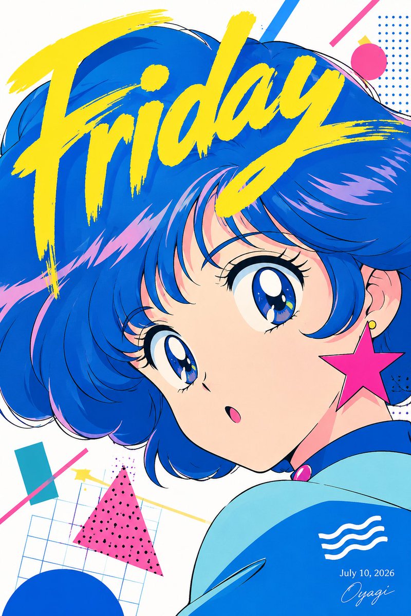 Retro Anime Friday Poster