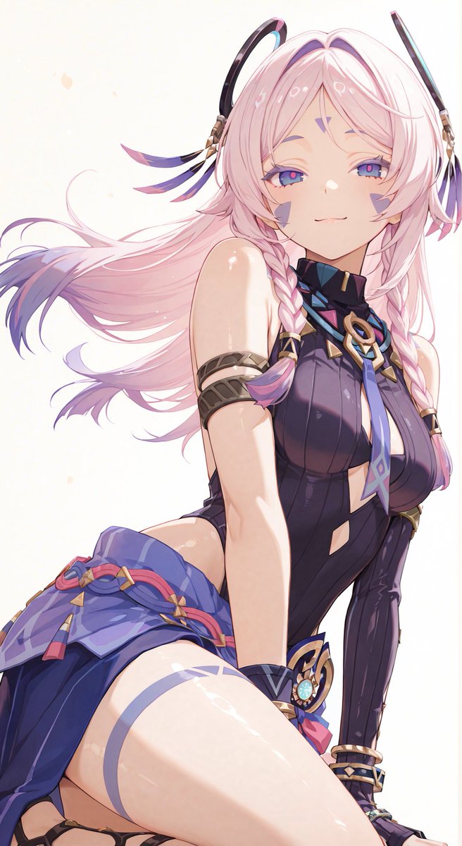 スカーク/原神Genshin Impact SFW anime-style illustration. No nudity.