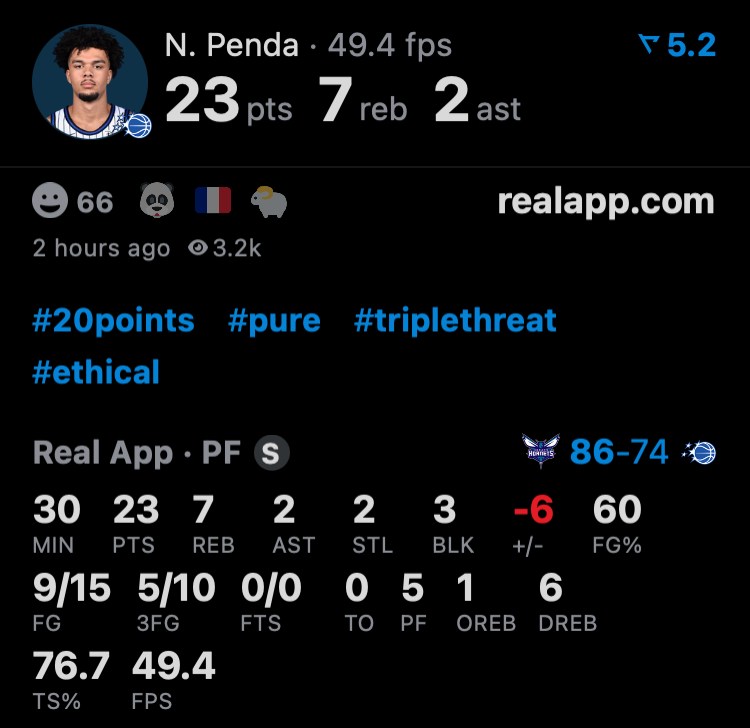 gator_ft's tweet photo. Penda filling up the stat sheet! https://t.co/xsGtT8KxRh