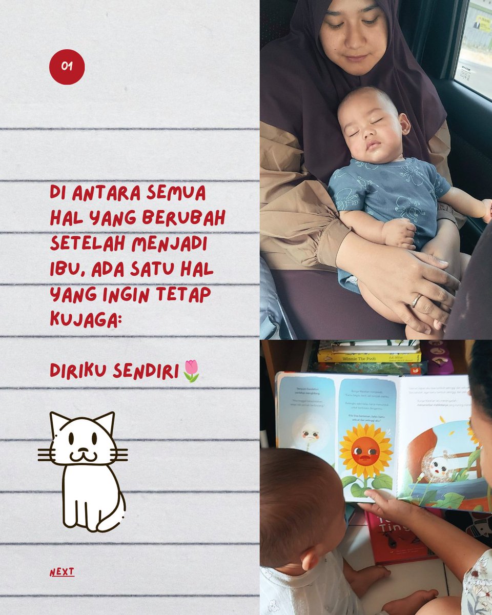 SheillaMasusita's tweet photo. Jadi jika hari ini kamu menyempatkan membaca beberapa halaman buku, menikmati secangkir kopi, menulis jurnal, berkarya, berolahraga, atau sekadar duduk tenang selama beberapa menit, jangan merasa bersalah ya. Kamu tidak sedang mengabaikan peranmu sebagai ibu🥹💖 https://t.co/XJS43leiFO