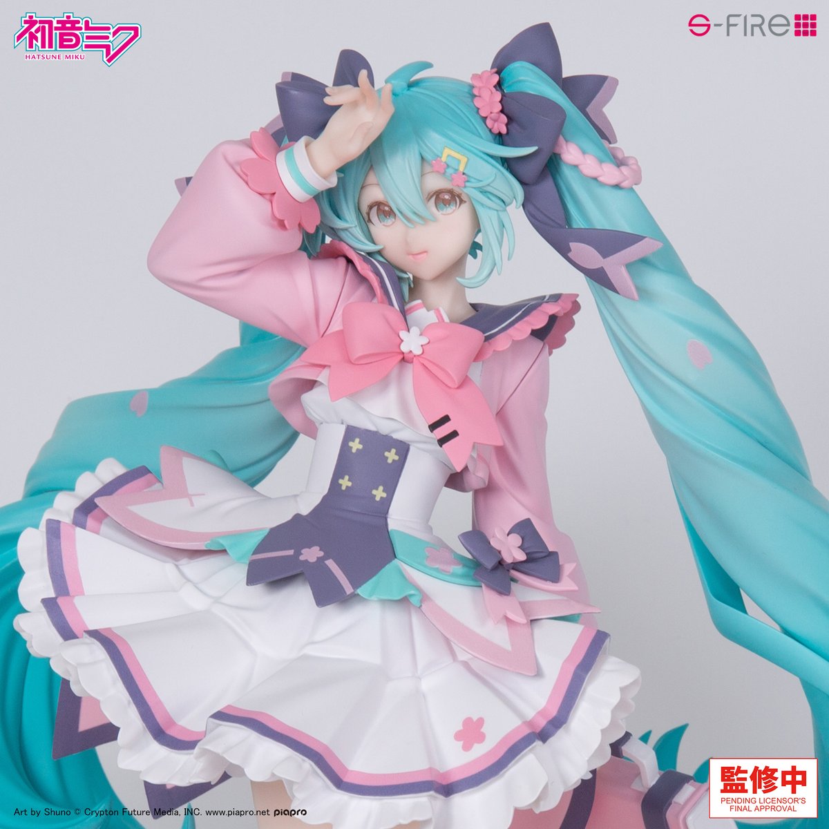 S_FIRE_OFFICIAL's tweet photo. ◤彩色サンプル初公開◢ 

S-FIRE 
初音ミク　新学期　フィギュア

「新学期」をテーマに開催した初音ミクの衣装デザインコンテストにて、最優秀賞に輝いたShunoさんの作品をもとにS-FIREがフィギュア化！
予約開始をお楽しみに🌸

#初音ミク #sfire https://t.co/nOIVY85Dgn
