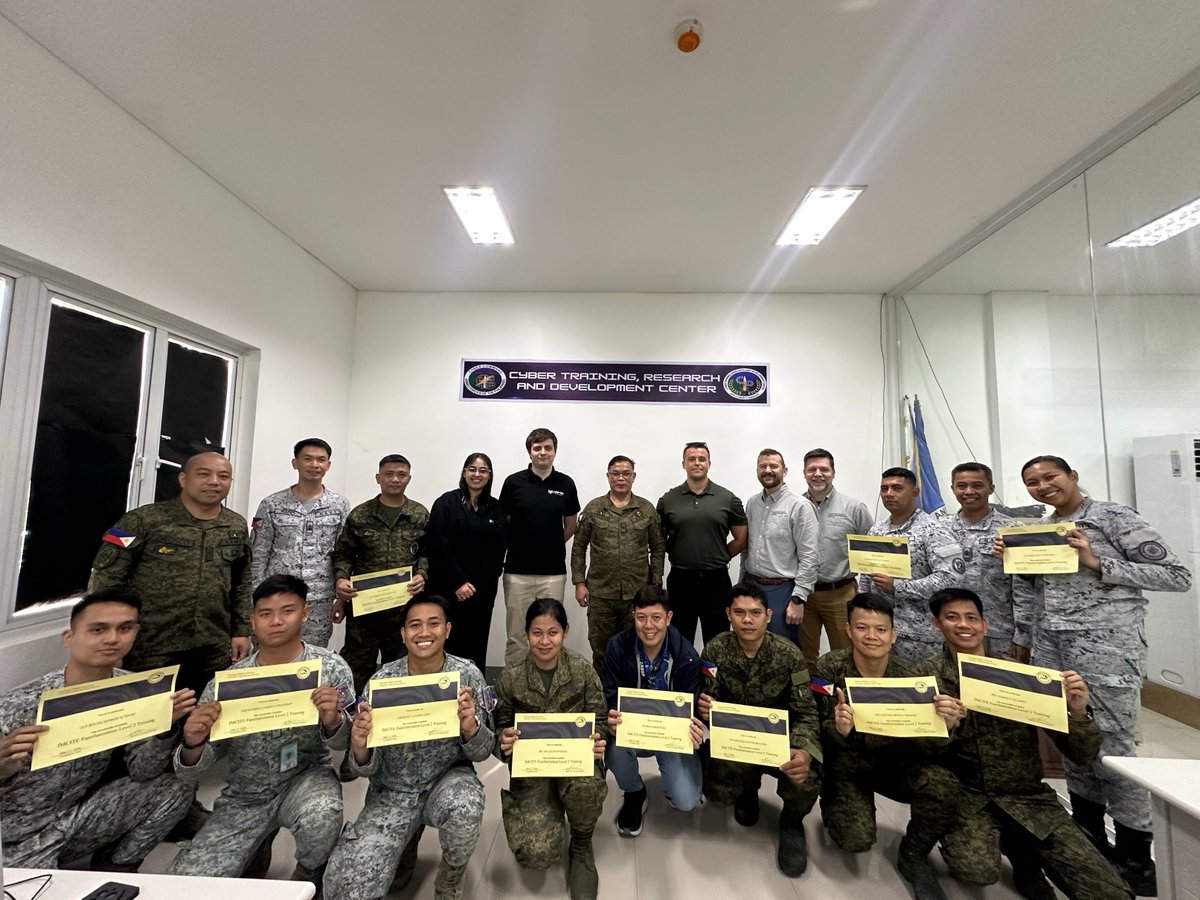 CyberTestSystem's tweet photo. Cyber Test Systems is happy to work with Carnegie Mellon University and with Booz Allen Hamilton for PMW 740 under NAVWAR for the cyber training on the IMCITE a Cyber Range platform for the Cyber Training and Research and Development Center of Armed Forces of Philippines (AFP). https://t.co/i3gUbMGxyb