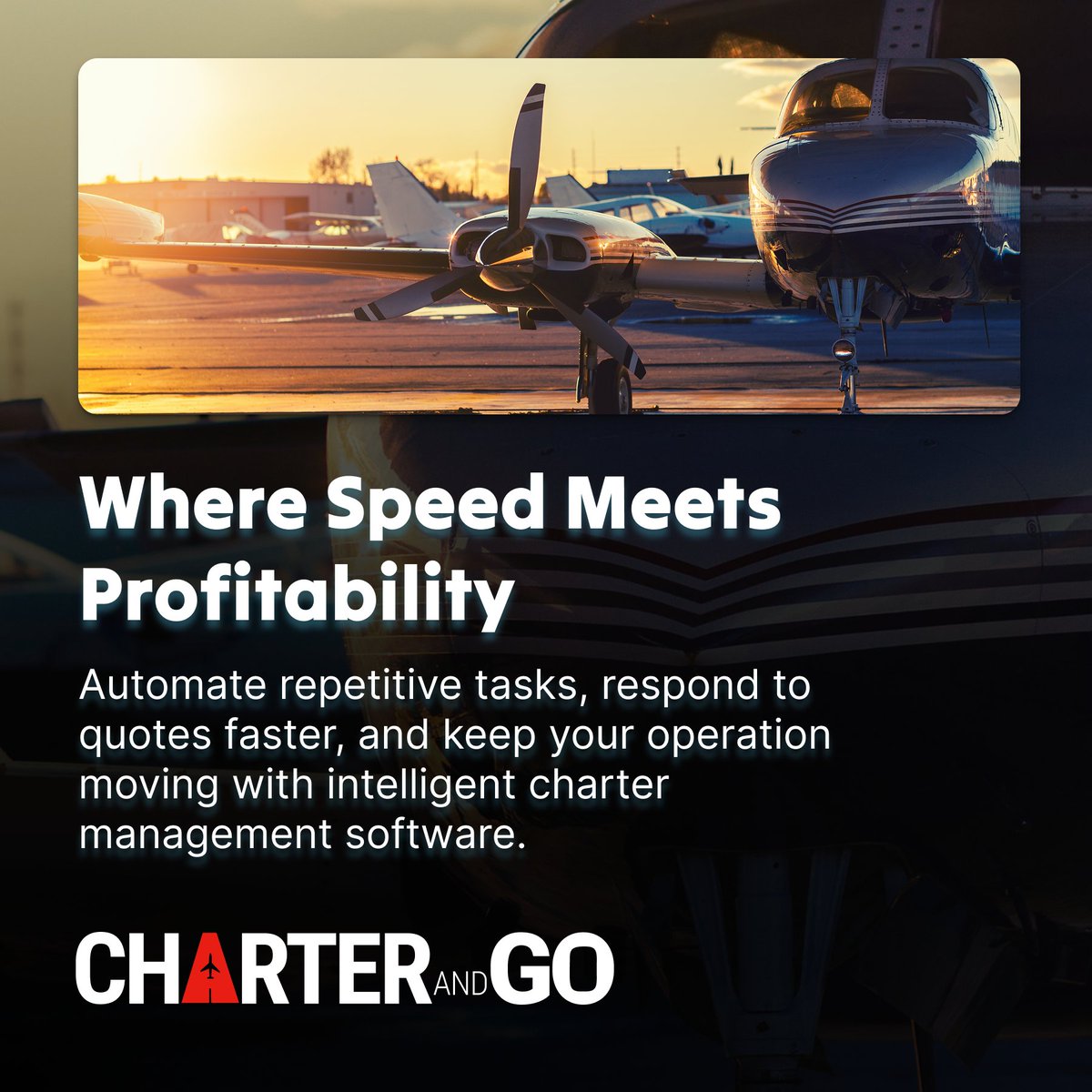 CharterAndGo's tweet photo. Where Speed Meets Profitability.

Every minute counts in charter operations. Charter and Go helps operators automate workflows, respond faster, and streamline operations with one intelligent platform.

Learn more: https://t.co/Auu0yPpFot

✈️ #AirCharter #BusinessAviation https://t.co/F3Z5XE8ZTZ