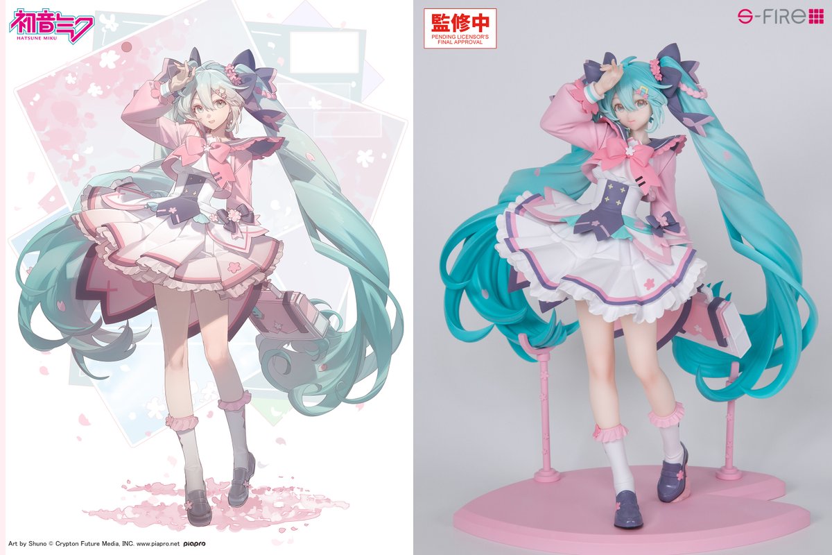 figsoku's tweet photo. 【初音ミク】S-FIRE「初音ミク 新学期」フィギュア

【彩色原型公開】
https://t.co/O30sCx5HKH
#SFIRE #初音ミク https://t.co/0MZApjK2sa
