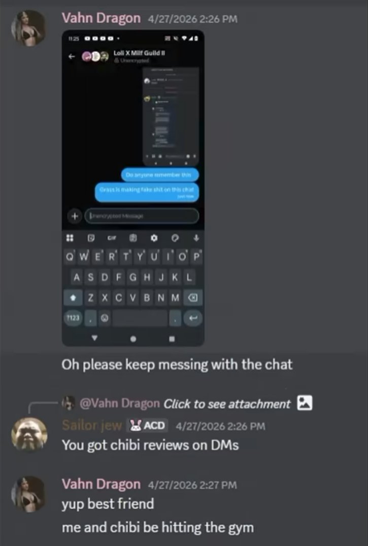 TyxDemon's tweet photo. @SuaveEck @ChibiReviews The pedo friend that leaked the group chat https://t.co/lrBzWgmpWG