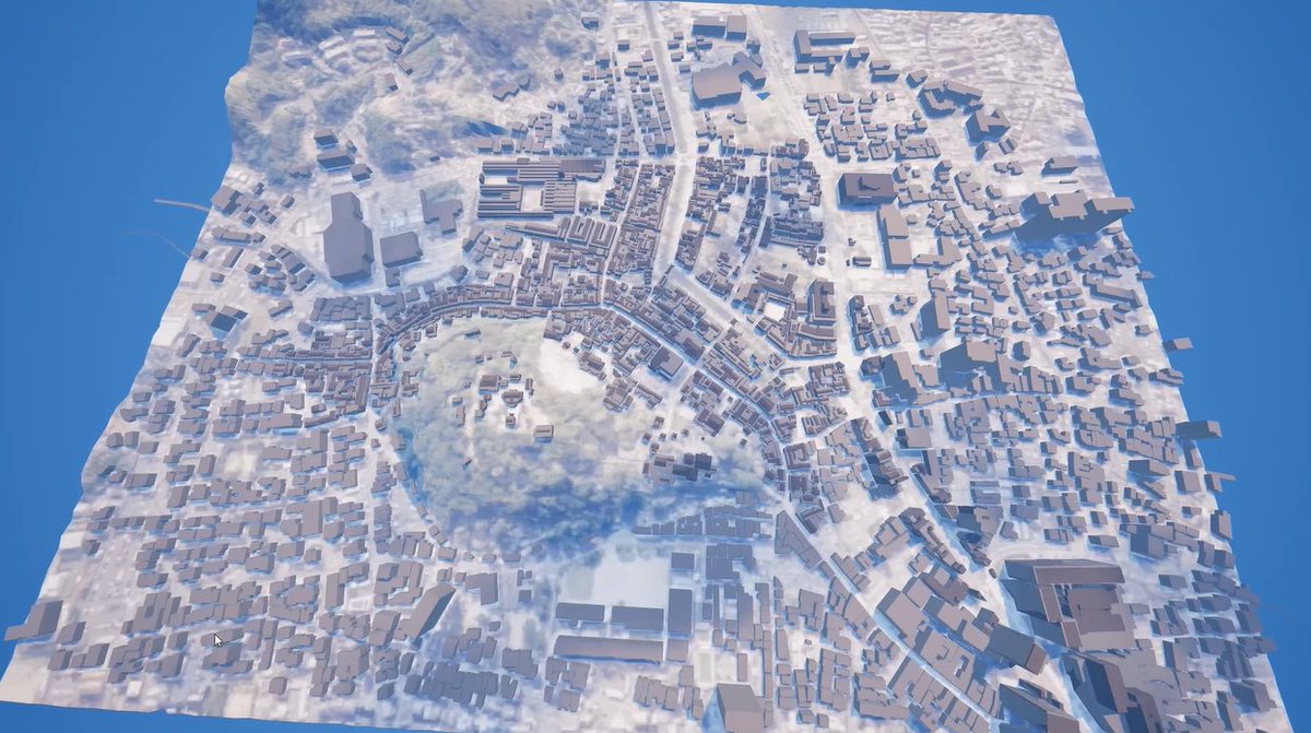 kurashiki_ft's tweet photo. 倉敷美観地区の3D都市モデル（PLATEAU）をFortniteに
取り込みました。国が整備した実際の建物データ。
この街が、プロップハントマップになります。🔨

#倉敷Fortnite #UEFN #PropHunt #PLATEAU https://t.co/ELustQPeit