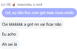 Isaoc844225's tweet photo. Contexto: 
Fui zoar ela pq ela tá me cobrando umas coisas p eu dar p ela, eu disse:
 "mané capivara, tá achando que é minha dona?"
resposta
"Se liga, Eu sou mais velha"
Isso rendeu essa resposta e qnd eu disse q era uma explicação n uma oferta ela ficou tipo
"Ah dsclp, chapei" https://t.co/44yMRSvEHH