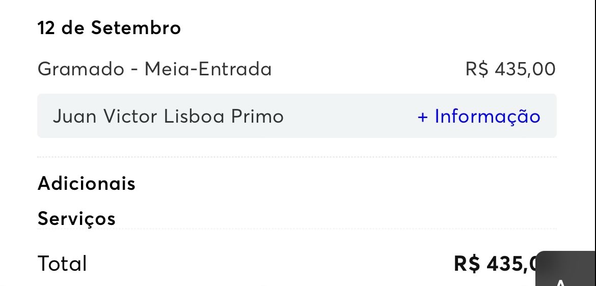 sorcerelf's tweet photo. oieee! boa noite
gente, me ajuda aqui. eu tenho dois ingressos meia pro dia 12 do rir pra vender, sem adicional, 100% pelo quento (app pra transferir). cês conhecem alguém que tenha interesse? 

motivo: prova de concurso 1 dia depois e n sou do rio 🥲 https://t.co/TTyYNbOYnc