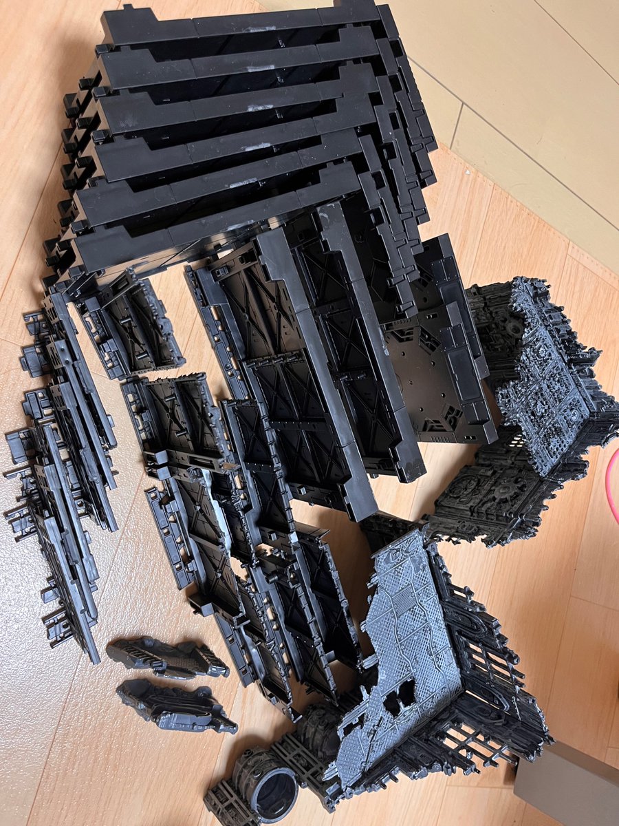 ウォーハンマー40k11版の簡易テレインofダイソーほぼ完成！加工は