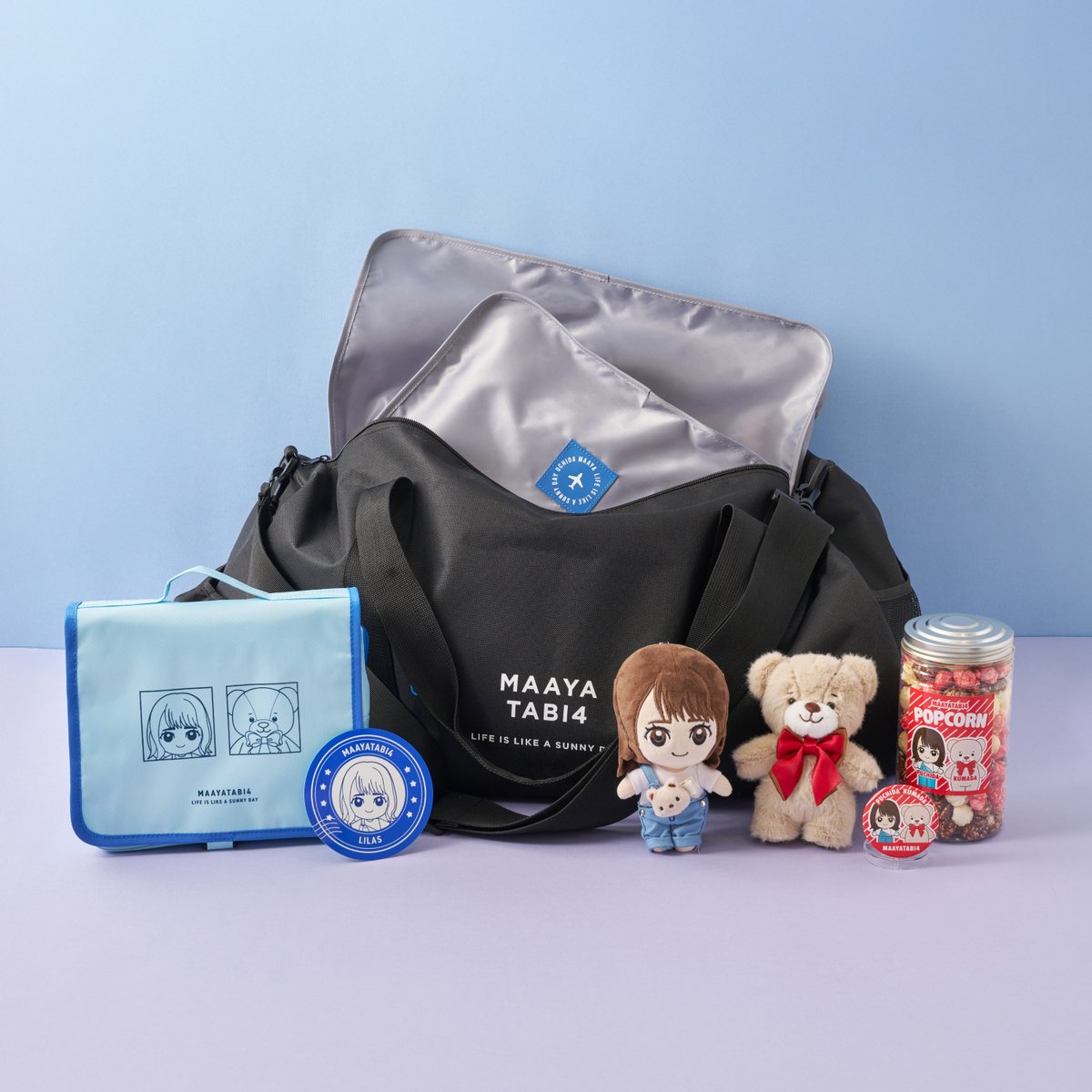 MaayaUchida's tweet photo. ＼明日受注締切！／
【FC🍒】
⁡
「#まあやたび4 in 福岡」開催記念
MAAYATABI TRAVEL GOODS✈️⚾️
受注受付は、〜7/12(日)まで✍️
⁡⁡
https://t.co/Qu1V5FKtMZ
⁡
#内田真礼 #エージェントチェリー https://t.co/u5PBbahtWH