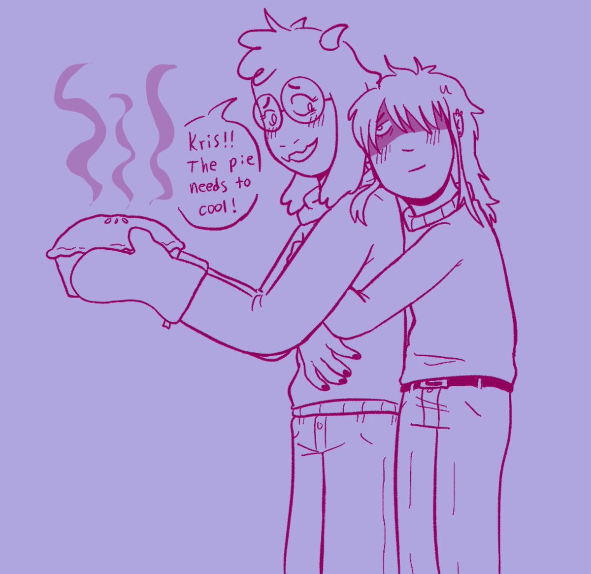 cosmicsockz15's tweet photo. They want that effing pie so bad 

#kralsei #deltarune https://t.co/ndmM0tY6Ed