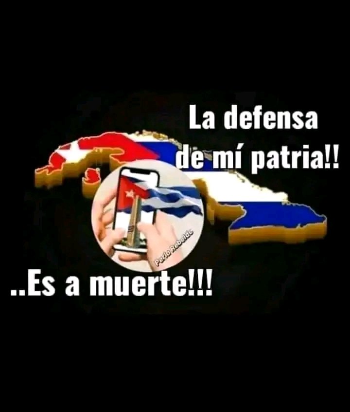 RoqueMachin's tweet photo. Como cubanas y cubanos de a pie, de estirpe mambi, de Baraguá y Fidelista  #NuestroDeberVencer, jamás nos rendiremos, ni claudicaremos, lucharemos hasta vencer y la lucha será a muerte y venceremos.
#100AñosConFidel.
#YoSigoAMiPresidente.
#MorirPorLaPatriaEsVivir.
¡Por Cuba Si! https://t.co/8nlJRxtEx5