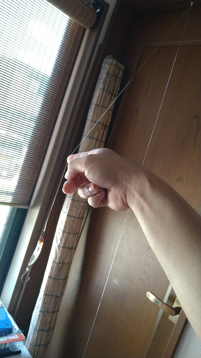 tree_like_khs's tweet photo. バチコン行くから逆ダンつくった。買うよりコスパいいしリーダーとPEで直結してあるからスナップ連結より違和感なく誘えるかも？
ジグヘッドも直結予定 https://t.co/jDP2DQ7PMS