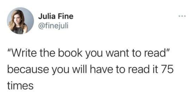 S_L_Falls's tweet photo. Writers, be true. https://t.co/hIG40MXm43
