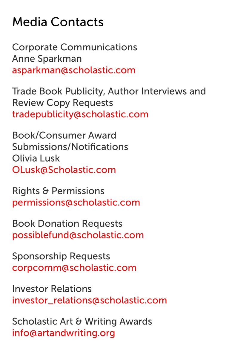 tt221040955's tweet photo. Here are the contacts for Scholastic, Care Bears, and Culturefly. Tell them to terminate their partnership with Dandy’s World. Qwel cannot get away with not responding. #dwtwt https://t.co/ocZeBFHBlo