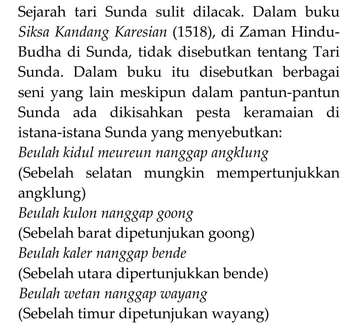 arjdptr_'s tweet photo. @SisikRubinatt Seputar tari, di satu pantun ada nama badaya https://t.co/ng34sZw7zG