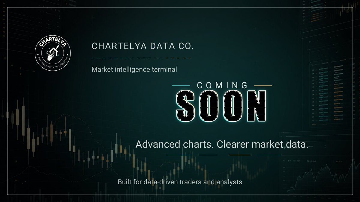Chartelya's tweet photo. Chartelya Data Co. çok yakında.
Yeni nesil piyasa veri terminali.
#Chartelya #MarketData #FinTech
Chartelya Data Co. is coming soon.
Next-gen market intelligence terminal.
#Chartelya #MarketData #FintechNews https://t.co/hSiForZsry