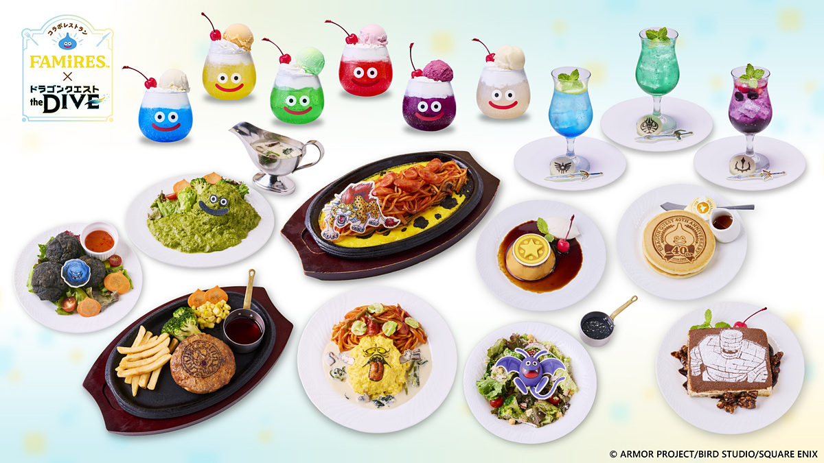 game_watch's tweet photo. 「ドラクエ」40周年記念展ではキングスライムに抱きつける！　ホミータの声優は⼩倉唯さん。フードメニューなど追加情報続々公開 https://t.co/XqKW6mdEt1 https://t.co/cV4AYJGrmt