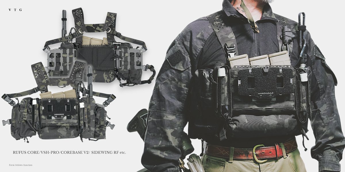 MCBK CHEST-RIG SETUP】 RUFUS COREにCORE BASE V2とSIDEWING RF4を