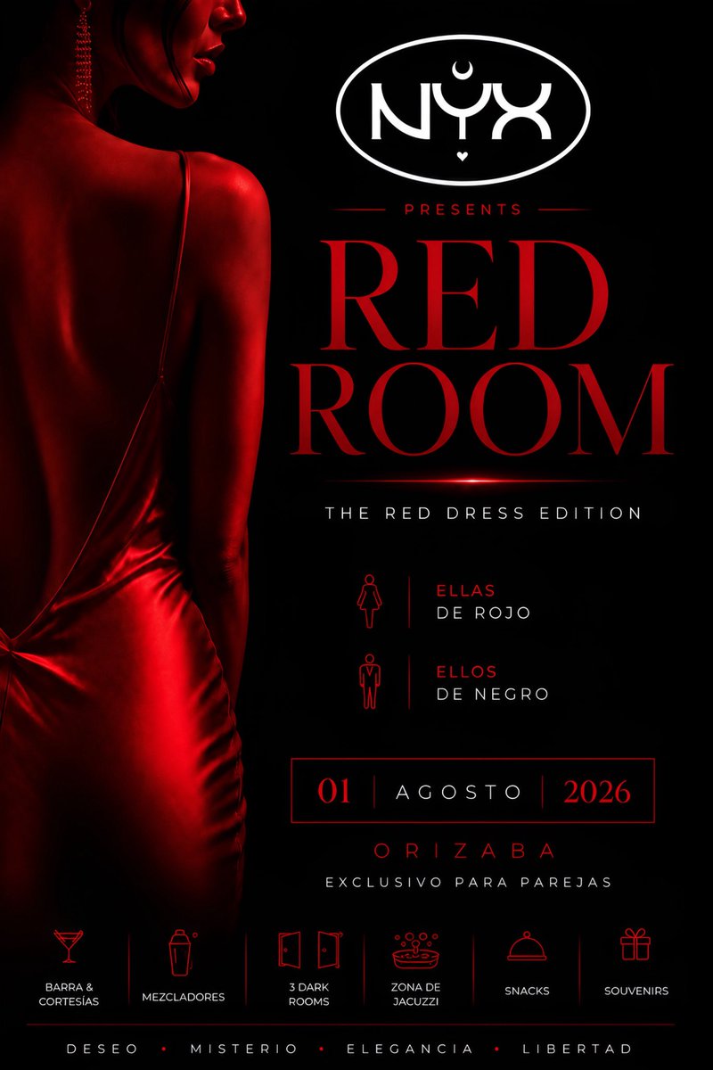 NYXCouples's tweet photo. La invitación está abierta.

El resto… dependerá de ustedes.

❤️ RED ROOM
01 · 08 · 2026

Vive lo que imaginas. https://t.co/e3KsHs6xQR