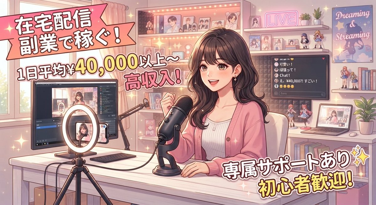 UMAMANAGEMENT's tweet photo. 🍀ストチャで稼ぎたい人募集中🍀
自宅で副業OK高報酬💰

❄︎待機なし
❄︎時給10,000以上〜
❄︎機材貸し出しOK
❄︎専属マネージャー付き

初心者さん歓迎🔰移籍も70%〜◎
ぜひDMください！

#チャトレ #都内 #夜職 #配信 #副業 #副業紹介 #初期費用なし #ストチャ #Stripchat #スカウト https://t.co/VmrTEI0b9D