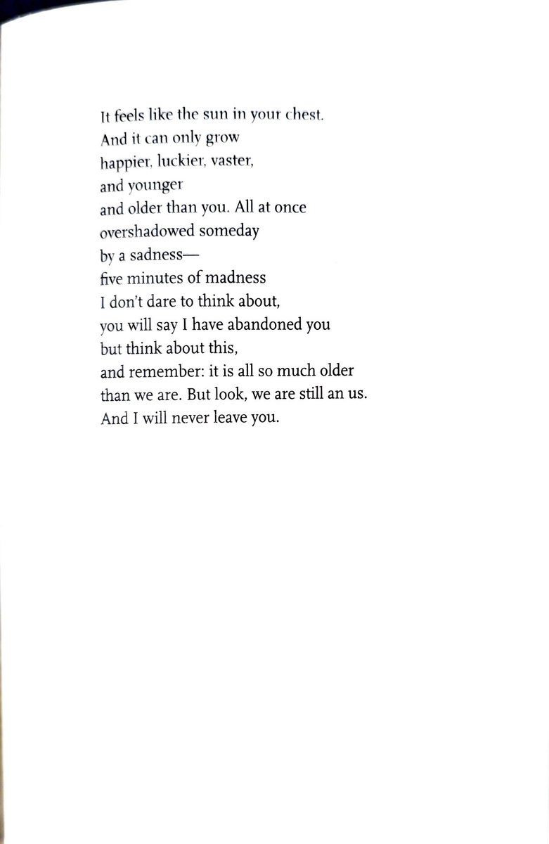 biancastone's tweet photo. What I'm going through 
at this very moment 
can never be changed.
It cannot be arrested. 
It feels like the sun in your chest.

--Franz Wright https://t.co/8gDMMnscGd