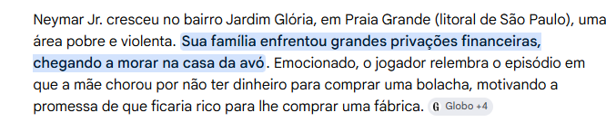 georgescordeiro's tweet photo. @marioliveirain vc teve uma estrutura melhor que a do neymar ,a mãe do menino Ney não tinha dinheiro  nem para comprar uma bolacha https://t.co/EgeKI3LbRu