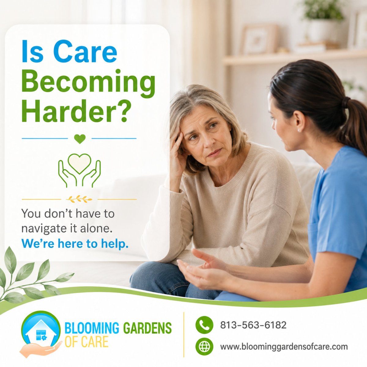 bloominggardfl's tweet photo. When daily care starts to feel overwhelming, it may be time to explore extra support. Changes in mobility, hygiene, meals, recovery needs, or caregiver stress can all be signs that help may be beneficial. 

#CareAtHome #HomeCareSupport #FamilyCaregiver #SeniorCareHelp https://t.co/wKXDYjGCwl