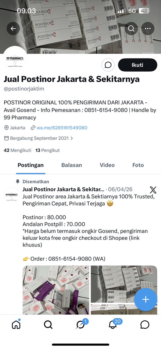 Postinor24jam's tweet photo. BAGI YANG CARI  #postinor HATI SAMA AKUN INI
TESTI SAYA DI COMOT ATAU DIAMBIL TANPA IZIN 
TOKO SAYA HANYA MEMILIKI WA : 081356565847
ini sudah berulang kali seller curi testi saya dan sangat merugikan saya
yang jualan tolong dong jangan comot comot foto orang 
@postinorjaktim https://t.co/TkW6r6Q63Z