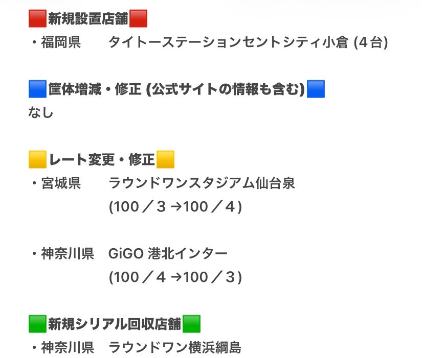 loca_taiko's tweet photo. 2026/07/10更新 https://t.co/geldNaYrZn