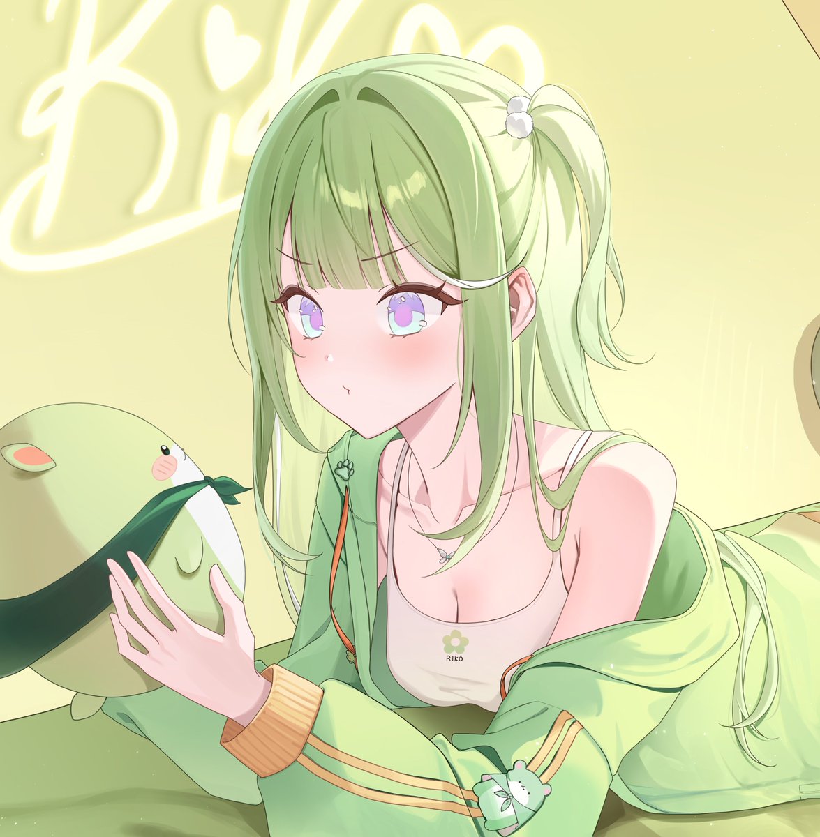 shami_0001's tweet photo. #riko_art
치코인형에 뽀뽀🥺💚!! https://t.co/wtQ67MYxTF