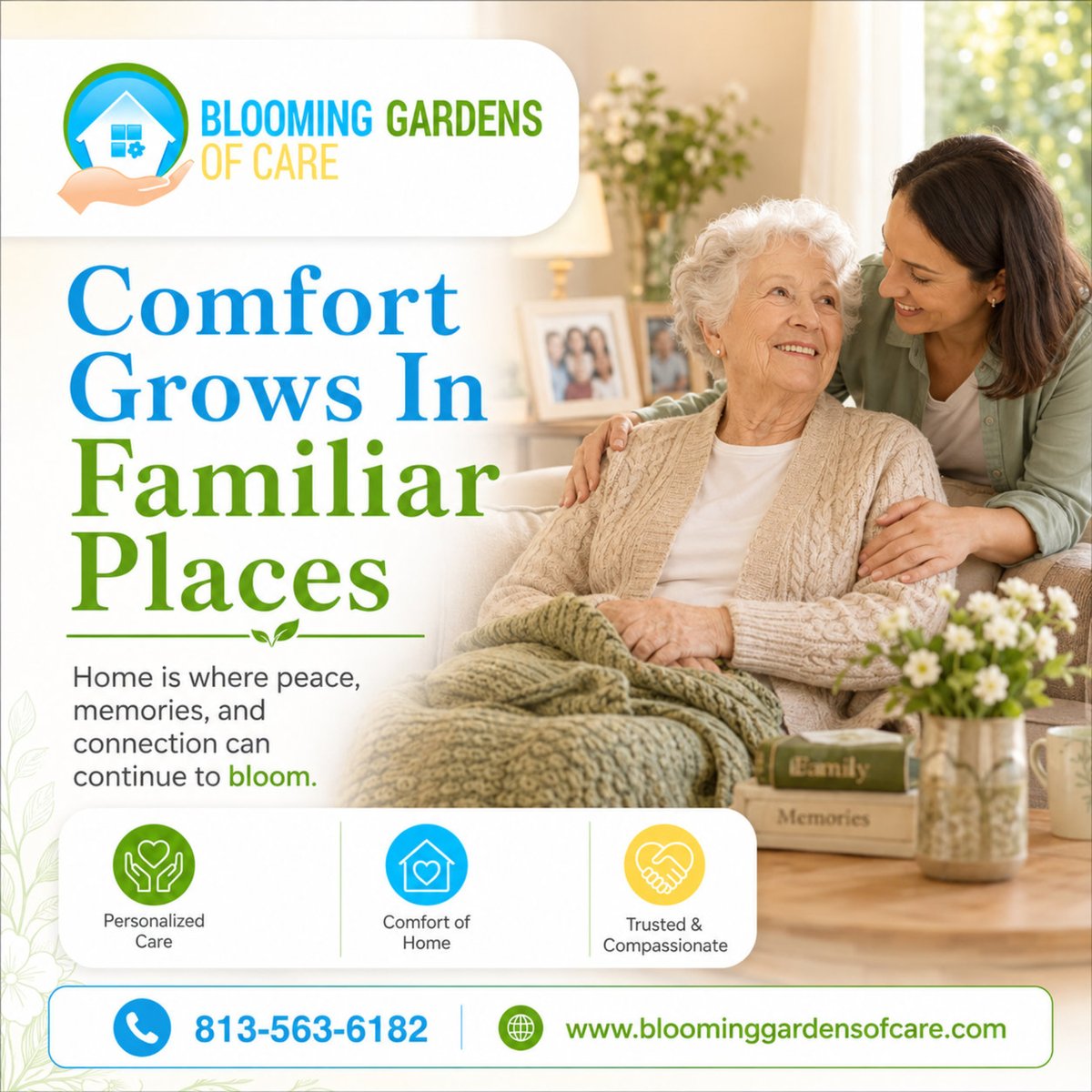 bloominggardfl's tweet photo. Being cared for at home can provide comfort, routine, and emotional reassurance. Familiar surroundings may help clients feel more settled while receiving the support they need. 

#AgingAtHome #HomeHealthCare #ComfortCare #SeniorWellness #CareAtHome #BloomingGardensOfCare https://t.co/vLi8A5pNpl