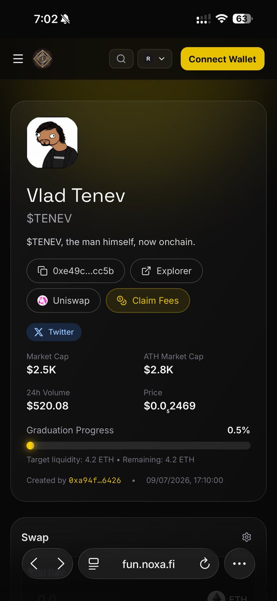 0xShakaa's tweet photo. @KriptoChef Bruh check out $TENEV 

Just too sidelined but we are working on it.

0xe49ce40a29d349387c59853097ec0cbf6223cc5b https://t.co/UaDBi96YCM