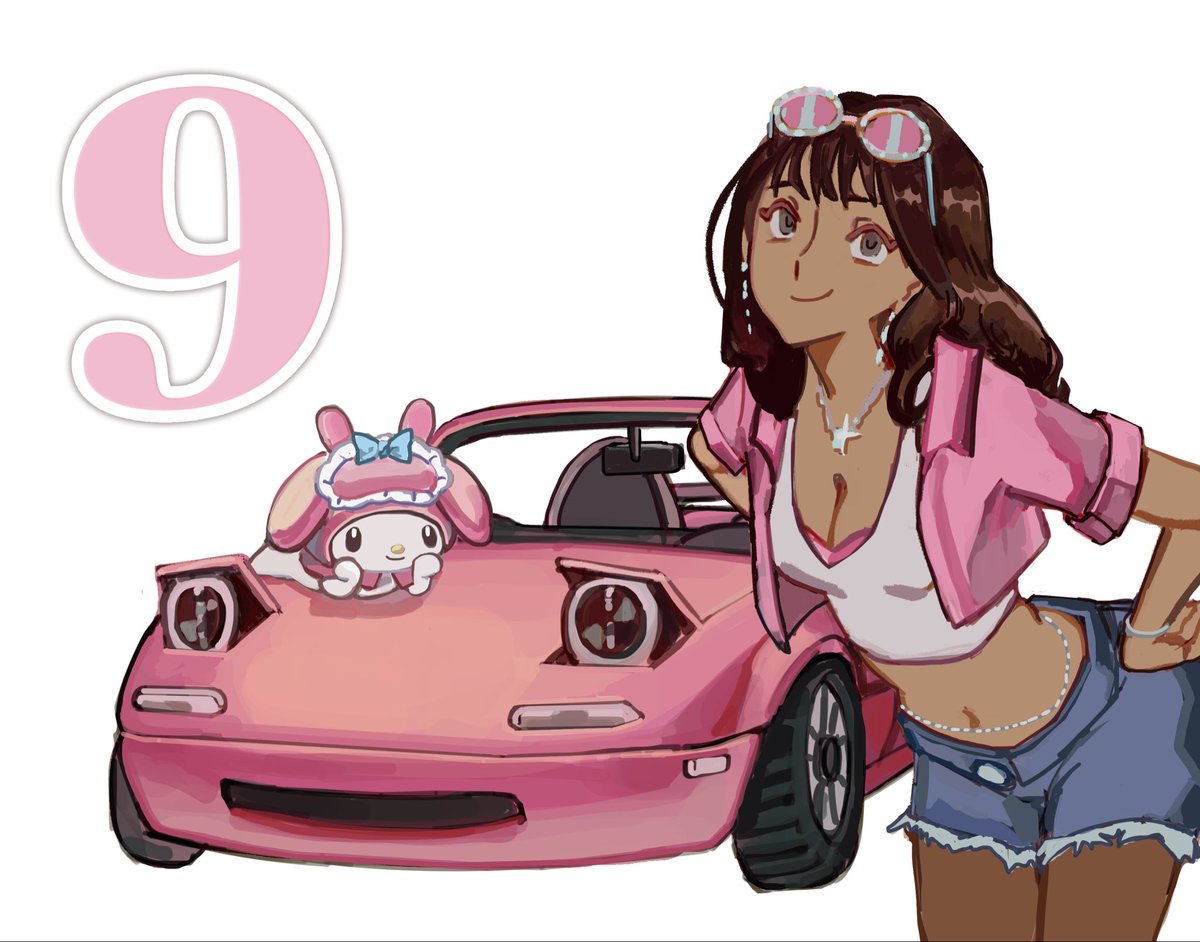 ocean29_'s tweet photo. day 9! miata mx5 and my melody 💝🎀 https://t.co/rbAz0rhiJA