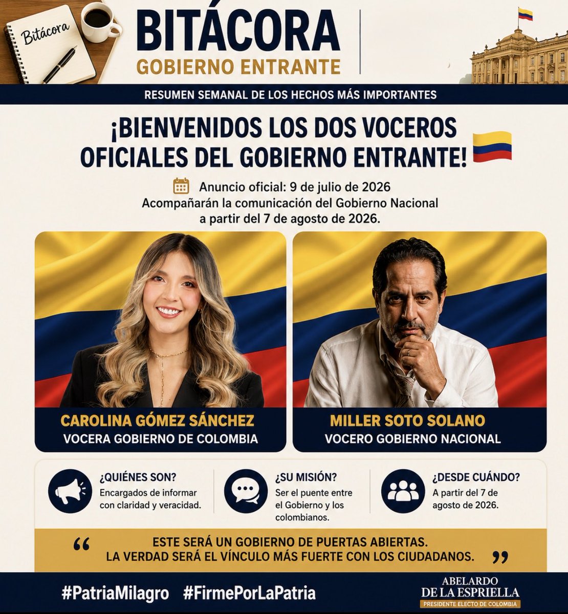 Machesin's tweet photo. Cada anuncio que hace Abelardo me gusta más. Me encantan los dos, felicidades @carogomezsn @millersoto
#Bitacora #BitacoraAbelardo #BitacoraAbelardo2026 https://t.co/GXmyKKnJP1