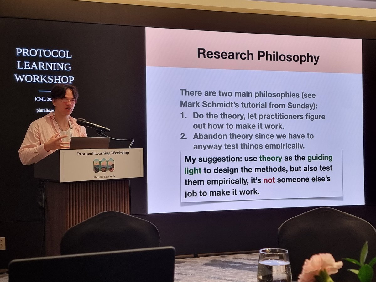 tha_ajanthan's tweet photo. Thoroughly enjoyed the talk by @konstmish at our workshop today. @Pluralis
Happening now, schedule here: https://t.co/770T7THbCR https://t.co/JKU3pwVRa2