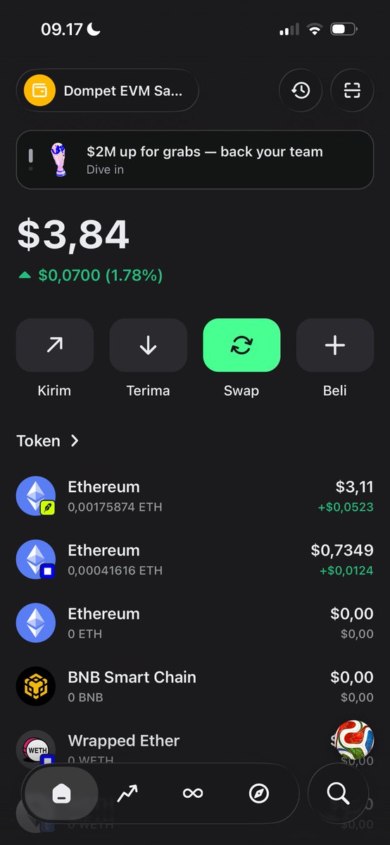 willieYzx's tweet photo. Since 2022 I've been using trust wallet until now there have been a lot of changes with Trust wallet. 
Now the page display is simple and light it's easier to transact it seems that now I only need to use one Wallet. 🗝️🛡️
@TrustWallet https://t.co/P1cRaX81of