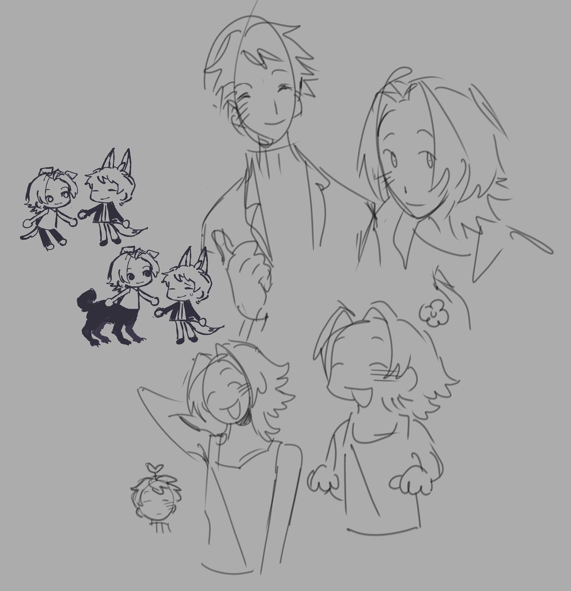 Llemonsoda's tweet photo. oldish shinatou doodles from when i first watched my friend play... https://t.co/r8TP6Nmw5f