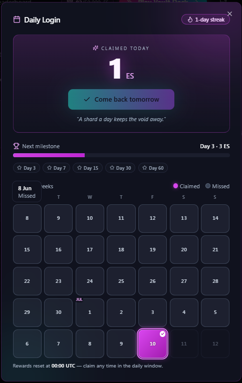 lupshall's tweet photo. Update @VaultDeck 

Another Update at your door.
Introducing Quests Hub, Elemental shards, Daily login rewards and @KepithorStudios Quest tracker!

Well that is a few extra bits. Ill break it down and go though it with you. 

Elemental shards. 

What are they? What can I do with them? Why do I want them?

Elemental shards are the Vault Deck tokens you will earn in many different ways. (This carries no monetary value in anyway).
They will be used in the shop to be Exchanged for NFTs as rewards. 
This will be your way of earning NFTs with in-game utility.

Daily login rewards.
Pretty self explanatory, Rewards ES everyday with boosts on streak! 

@KepithorStudios Quest tracker
You can see how you are progressing and a link to https://t.co/ChPack4T64 to then claim. (This does mean you will see more quests added in the future)

Next big battle change update coming on Monday  after reset. 

Thank you all for the support and feedback.