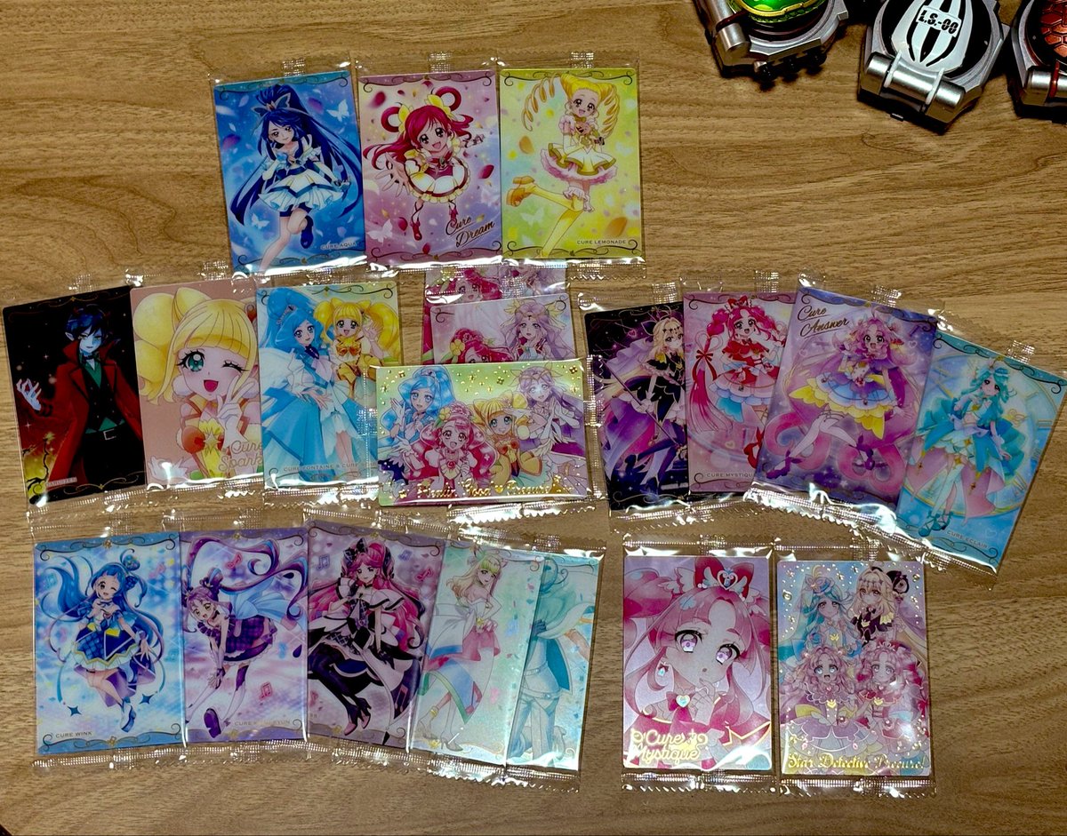 やっとプリキュアウエハース食べ終わったので開封結果！！たんぷり勢は