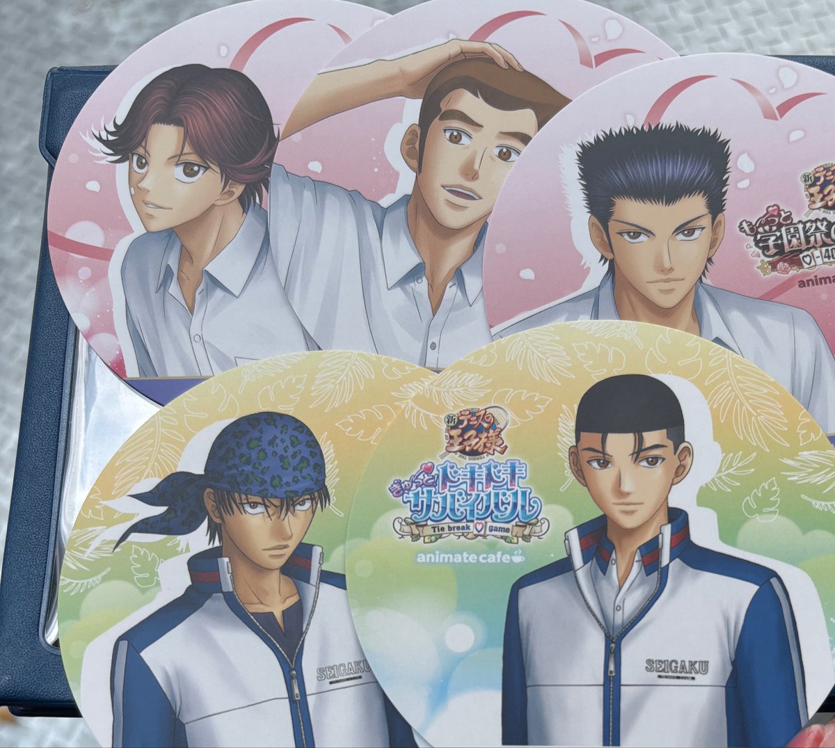 hatchi_116's tweet photo. テニスの王子様 テニプリ アニカフェ アニメイトカフェ 特典 コースター 学プリ ドキサバ
譲)菊丸、大石、河村、桃城、海堂
求)越前
現在アニメイト本店付近手渡し可能です https://t.co/JRLNOZQo7K