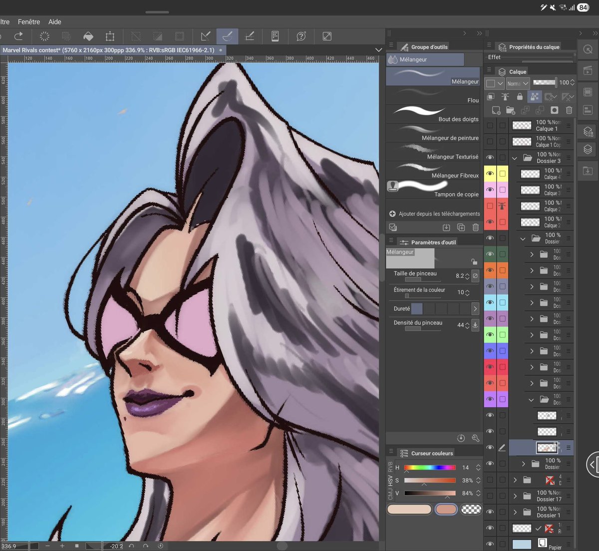 stellya_s's tweet photo. Peu importe le temps que ça prendra, je ne posterai pas le dessin tant que black cat n’est pas PARFAITE https://t.co/5TLfkJhEwW