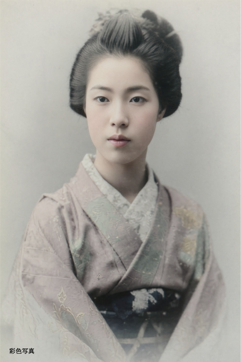 old_nippon's tweet photo. 幕末の紀州藩主・徳川茂承の次女である徳川孝子。姉の久子、妹の保子とともに「紀州徳川家の美人三姉妹」として有名でした。※彩色写真 https://t.co/getsbvxrNM