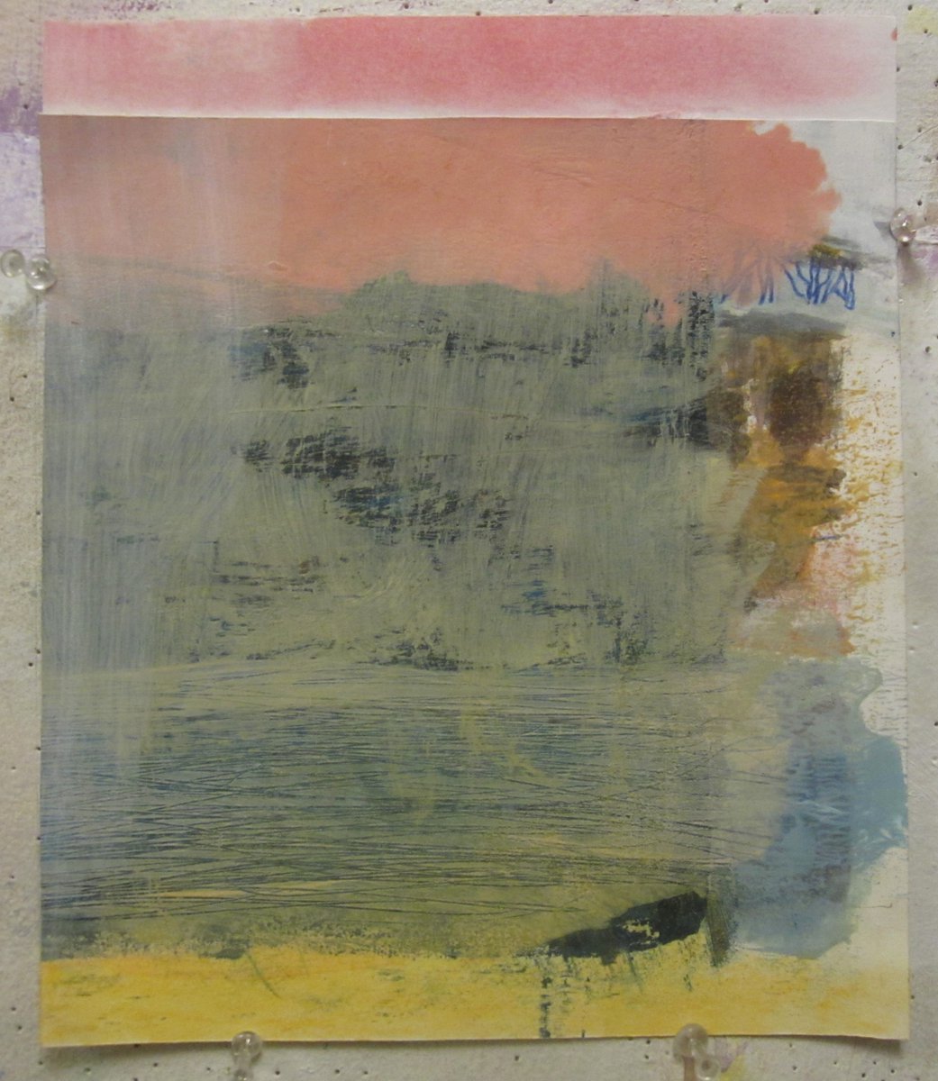 hobothumb's tweet photo. stacked...&amp;...across the river    a couple drawings with acrylic mixed media on paper,  9x11"ea. https://t.co/RqYRUCYsqU