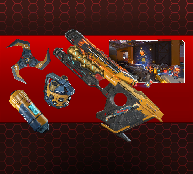 HYPERMYSTx's tweet photo. Apex version of Alternator Mythic Skin 👀‼

• Features Smolfinder instead of Skippy https://t.co/EIbJIU7tUF
