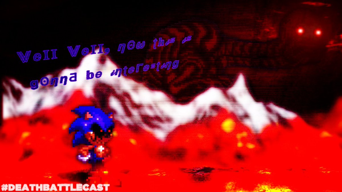 ScottishGoji's tweet photo. Sonic.exe vs Red fight art https://t.co/Va0FCEDozu