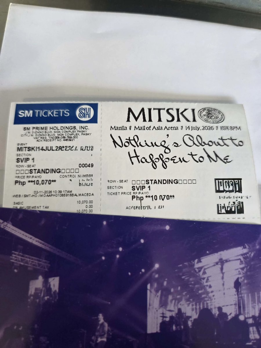 agustdenice's tweet photo. Wts lfb ph

Mitski SVIP 1 Standing 
RFS: Conflict of Schedule

Originally bought for 10K and can do 8K for sure buyer! https://t.co/X9A7gaLeCL