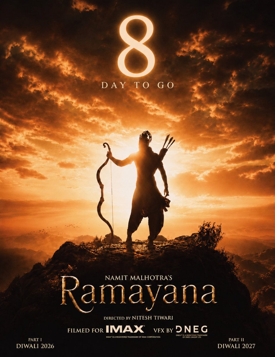 KshitizCritic's tweet photo. “Stars and Planets have aligned to celebrate the Peak of Indian Cinema.”

Mind you : Everyone will Promote Ramayana, 8 Days to go for Trailer, Global promotions starting in 13 Days. https://t.co/xcsQ16D4QN