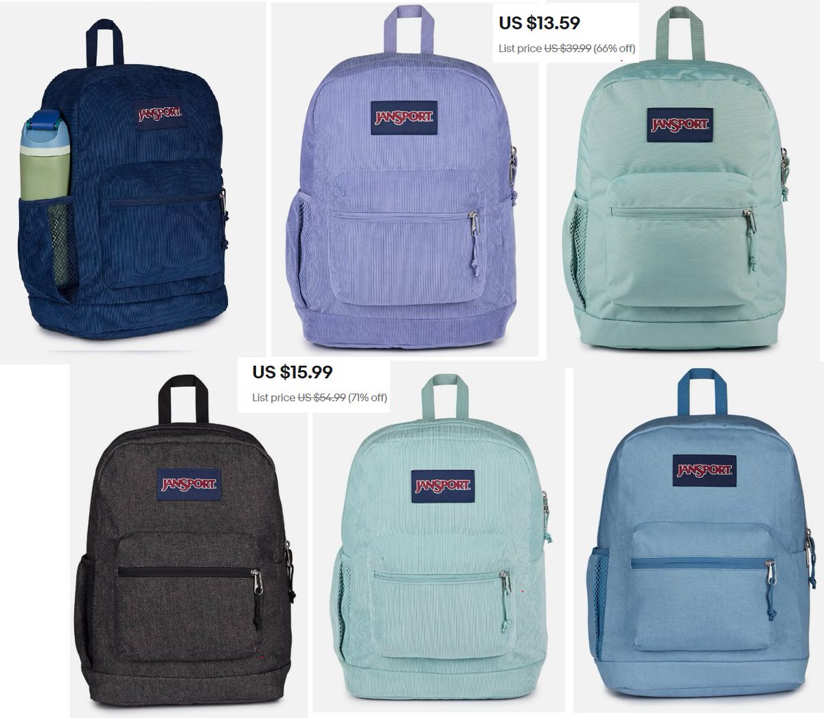 🔥 JanSport Cross Town Plus 17